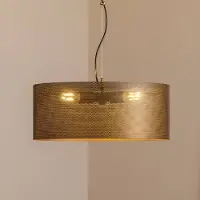 Domiluce Hänglampa Zofia , dimbar, Brun / rost, Vardagsrum / matsal, Metall, Modern, Pendellampa