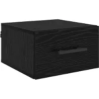 vidaXL Nattduksbord Svart Ek 35 x 35 x 20 cm Konstruerat trä
