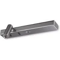 Ideal Lux LED vägglampa Bonne Nuit 1, Aluminium / grå / zink, Vardagsrum / matsal, Metall, Modern, LED-vägglampa, vägglampa inomhus