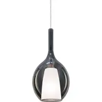 Ideal Lux Hänglampa Kalique, dimbar, Aluminium / grå / zink, Vardagsrum / matsal, Syntetmaterial, Modern, Pendellampa