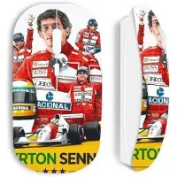 CAPACHEAP Souris - Maniacase - Ayrton Senna Legend - Sans Fil - Design Ergonomique - Confort Optimal