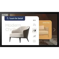 Samsung QM32C-T - 32" Diagonal klass QMC-T Series LED-bakgrundsbelyst LCD-skärm - interaktiv digital skyltning - med pekskärm (multitouch) - Tizen ...