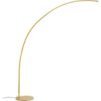 QAZQA Modern båglampa mässing inkl. LED med touchdimmer - Arlow
