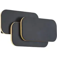 QAZQA Modern vägglampa svart inkl. LED 3-stegs dimbar - Dias