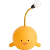 QAZQA Modern bordslampa gul inkl. LED uppladdningsbar - Bulby
