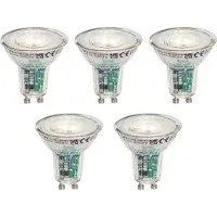 LUEDD Set med 5 smarta GU10 50mm LED-lampor klara 4,7W 345 lm 2200-4000K