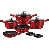 Berlinger Haus Metallic Pot Set 10 element (BH/1222) Kan även användas på induktion