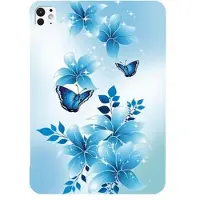 Mtp Products iPad Pro 13 2024/2025 Stiligt Ultra-Slim TPU-skal - Blå Fjäril