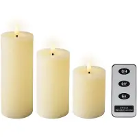 Lumineo 72698 Wax Candle Dekorationsbelysning 3 Enheter