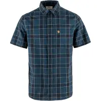 Fjällräven Men's Övik Travel Shirt Short Sleeve Indigo Blue-Dark Navy