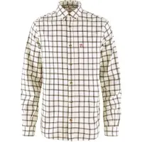 Fjällräven Men's Övik Flannel Shirt Chalk White-laurel Green
