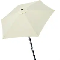 Aktive Aluminium Sexkantig Parasoll Med Uv-skydd Och Dubbelt Trissystem 270 Cm 38 Mm 240 Cm