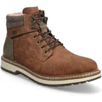 Rieker Boots med snörning brun / mörkgrå