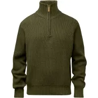 Pinewood Philip Stickad Tröja Herr (Färg: Olive Green, Storlek: Medium)