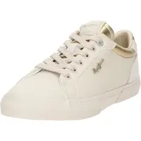 Pepe Jeans för kvinnor. PLS31588 Kenton Court beige träningsskor (36), Karta, Nyckelband, Casual