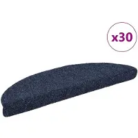 vidaXL Trappmattor självhäftande 30 st blå 56x17x3 cm