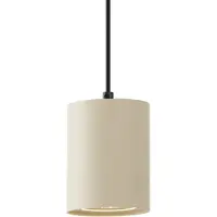 QAZQA Modern pendellampa beige med svart för skensystem 1-fas GU10 70mm - Iconic Holt