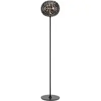 Kartell Design golvlampa Planet, dimbar, Aluminium / grå / zink, Vardagsrum / matsal, Syntetmaterial, Design, Golvlampa
