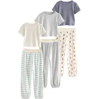 Next Pyjamas beige / marinblå / gråmelerad