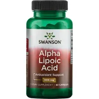 Swanson Health Alfaliponsyra, 600 mg, 60 kapslar