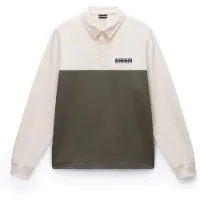 Napapijri T-shirt 'Mont' ljusbeige / oliv / svart