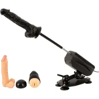 The Banger - sexmaskin med 2 dildo och 1 vaginakonstgjord