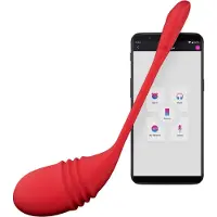 Lovense Vulse Handsfree Thrusting Vibratorägg - Röd - Röd