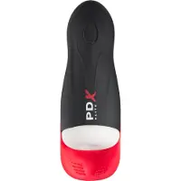 PDX Elite Fap-O-Matic Pro Masturbator - BlackRedWhite - BlackRedWhite