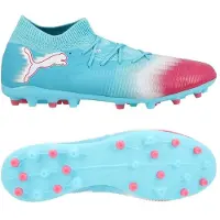 Puma Future 8 Match MG Re-charge - Blå/White/Sunset Pink - Multi Ground (MG), storlek 46