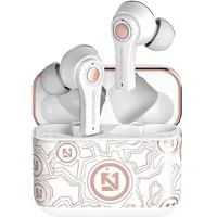 Mtp Products TS-100 Graffiti TWS-Hörlurar med Bluetooth 5.0 - Vit / Roséguld