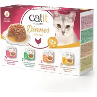 Catit Cuisine Dinner Multipack Kyckling Kattmat 12x75g