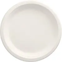 Papstar 89422, Tallrik, Rund, Sockerrör, Vit, Monokromatiskt, 100 styck