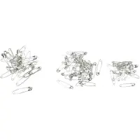 Adlibris Säkerhetsnålar 28+31+36 mm Silver Mix 600-pack Creativ Company