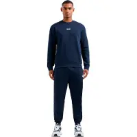 EA7 för män. 8NPV66_PJVTZ Core Identity träningsbyxa i marinblå bomullsblandning (XS), Casual, Deportivo, Multisport, Marino