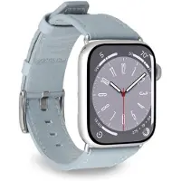 Puro PUAW44ECLASSICLBLUE, Klockarmband, Apple, Apple Watch, Läder, Svart, 250 g