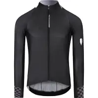 Q36.5 Gregarius Hybrid Collar Fade Long Sleeve Jersey Black Grey, Size M