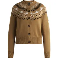 BOSS Equestrian cardigan with knitted pattern