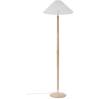 LUCANDE Golvlampa , Ellorin, Vit, Vardagsrum, Tyg / textil, Lantlig / rustik