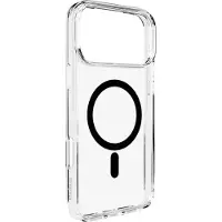 Puro Lite Mag TPU+PC Fodral för iPhone 17 Pro Max - Transparent med svart ring, MagSafe-kompatibel