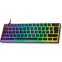 Deltaco DK475 RGB 60% Hotswap Mekaniskt Tangentbord [Pink Linear] - Svart