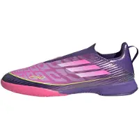 Adidas F50 League Laceless In Lamine Yamal - Unity Purple/vit/lucid Lemon Barn - Inomhus (Ic), storlek 28