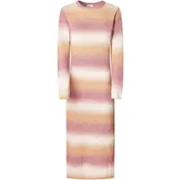 Pepe Jeans för kvinnor. PL9537713 Colombe klänning rosa (L), Casual, Polyester, Lång ärm