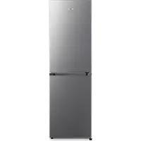 Gorenje Essential NRK418ECS4 - Kylskåp/frys - bottenfrysskåp - bredd: 55 cm - djup: 55.7 cm - höjd: 182.4 cm - 256 liter - Klass E - grå