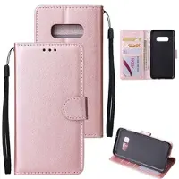 Mtp Products Samsung Galaxy S10e Plånboksfodral med Stativfunktion - Roséguld