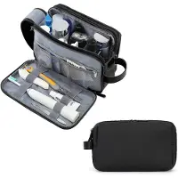 INF Rymlig Necessär med Handtag Black