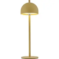 Schöner Wohnen LED-batteridriven bordslampa Bellies, Blütenzauber IP54 dimbar, Gul / orange, Vardagsrum / matsal, Metall, Skandinavisk