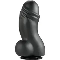 Vuxen Inferno Fat Boys Dildo 22 cm - Svart - Svart