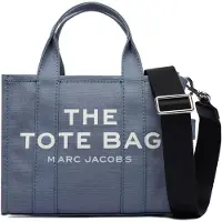 Marc Jacobs Liten Resebag i blå skugga bomull