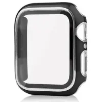 Mtp Products Apple Watch Series SE (2022)/SE/6/5/4 Skal med Härdat Glas Skärmskydd - 9H - 44mm - Svart