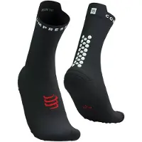 Compressport Pro Racing V4.0 Run High Socks Black Red, Size Size 3